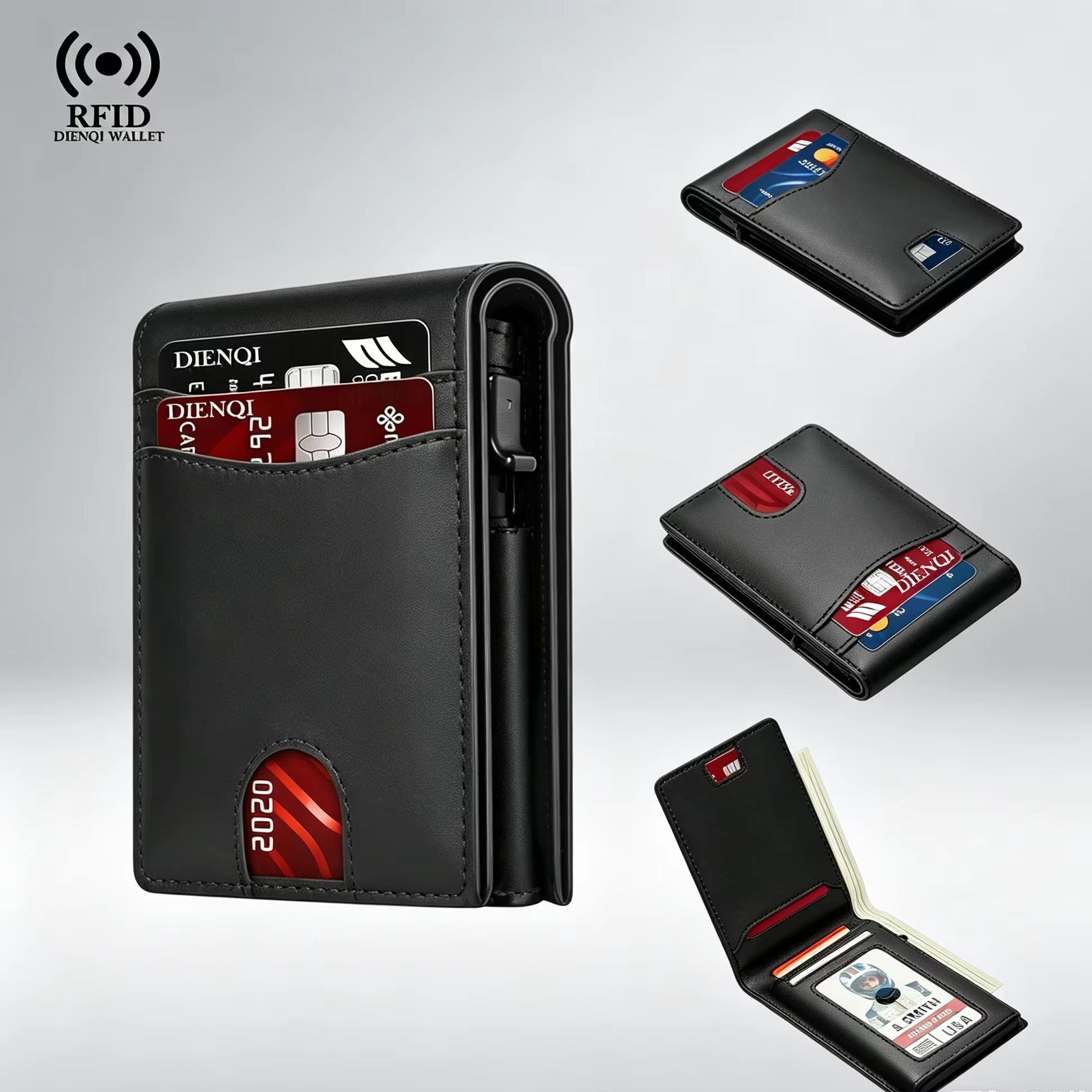 Passport Holder Rfid - Carteira Masculina de Luxo para Cartões