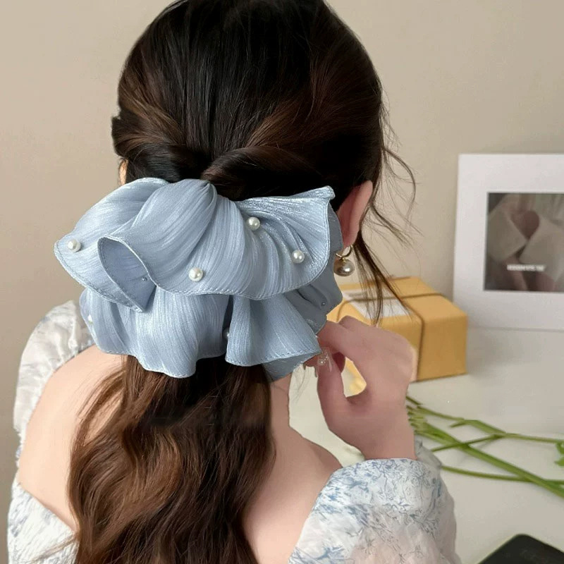 Travel Accessories High End - Tiara de Malha com Pérolas e