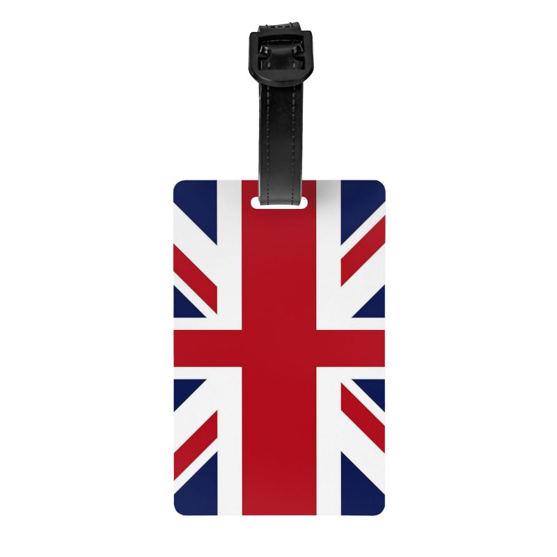Travel Accessories List - Etiqueta de Bagagem Retro com Bandeira