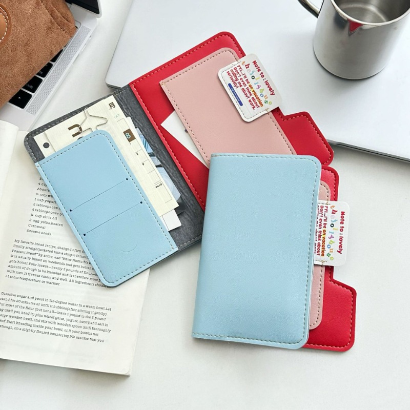 Travel Accessories Pouch For Women - Ins bloco de cores porta-passaporte multifuncional