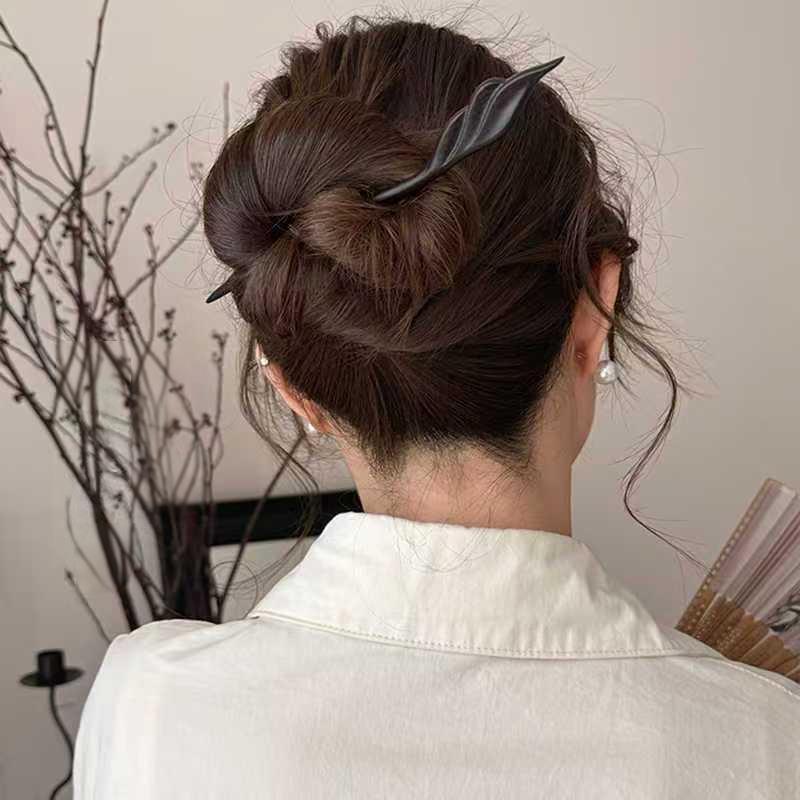 Travel Accessories High End - Hairp de madeira requintado escultura hairpin