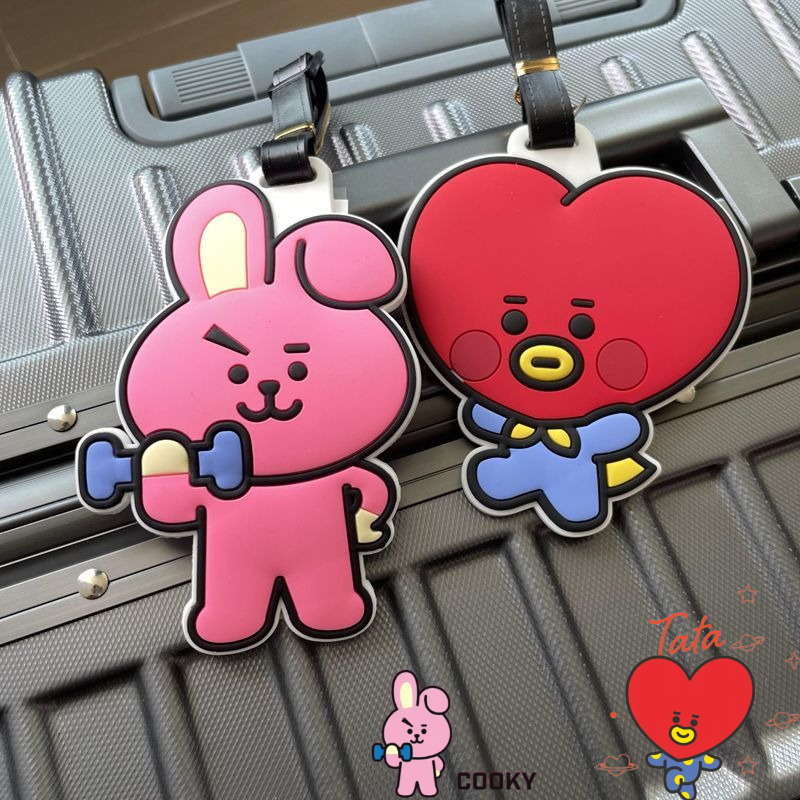 Travel Accessories Kit - Chaveiro fofo de desenho animado BT21,