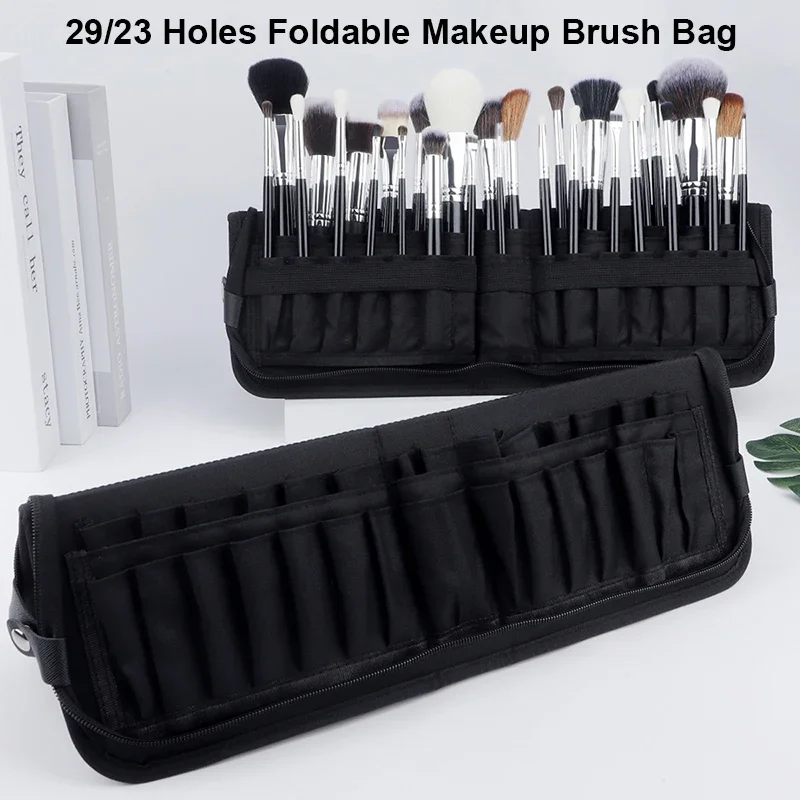 Travel Accessories Toiletries - Bolsa dobrável para pincéis de maquiagem,