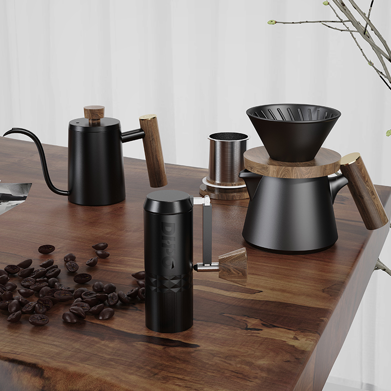 Portable Travel Kettle - Dhpo conjunto de kit de café