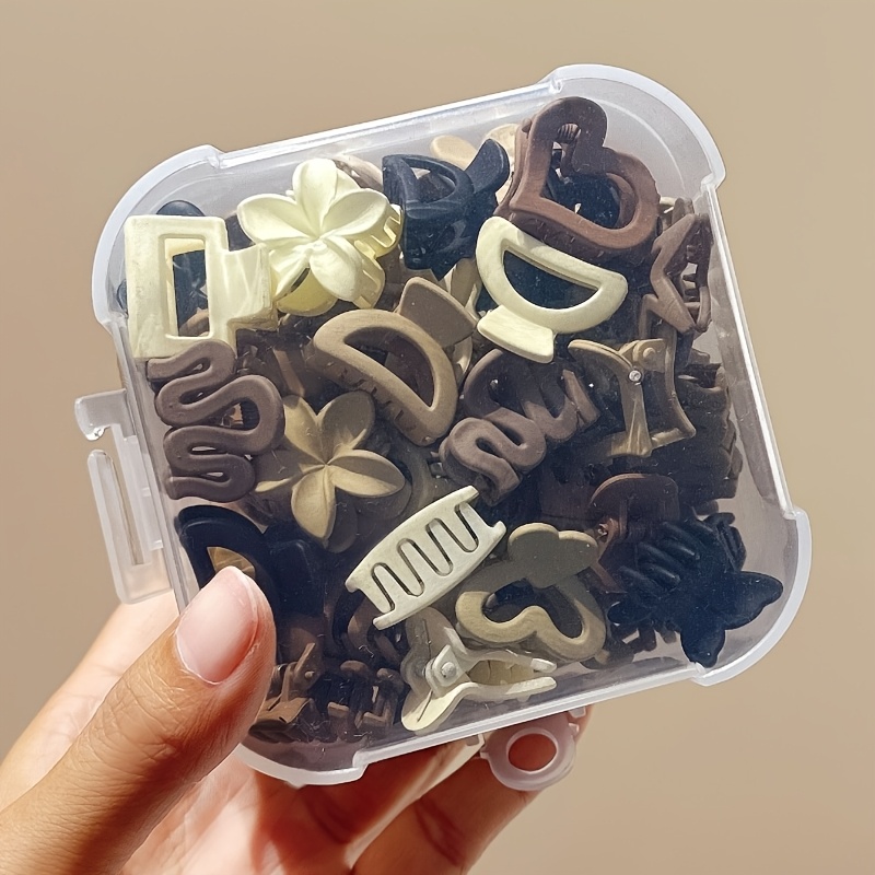 Travel Accessories Kit - 5/10/20/30 peças de clipes pequenos bege