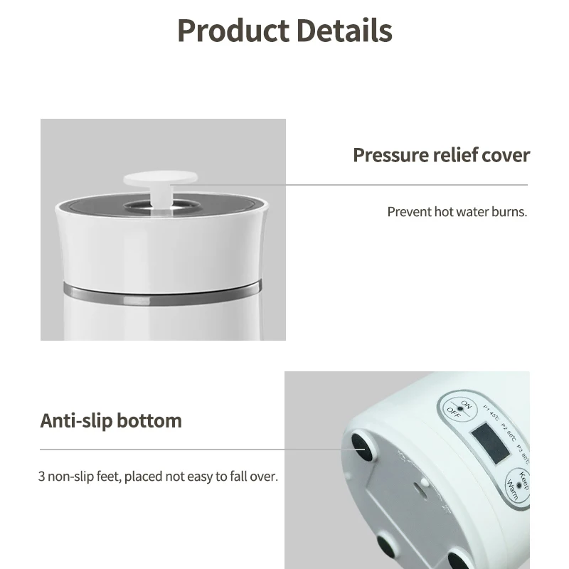 Chaleira elétrica portátil par - Portable Travel Kettle avaliação e preço