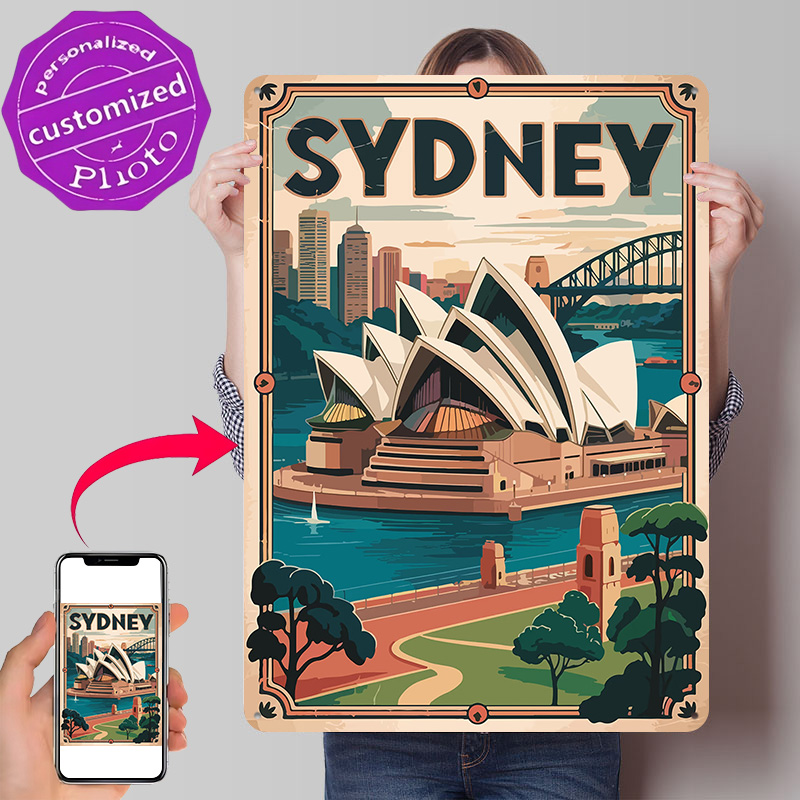 Placa de Metal Vintage Persona - Travel Accessories Sydney avaliação e preço