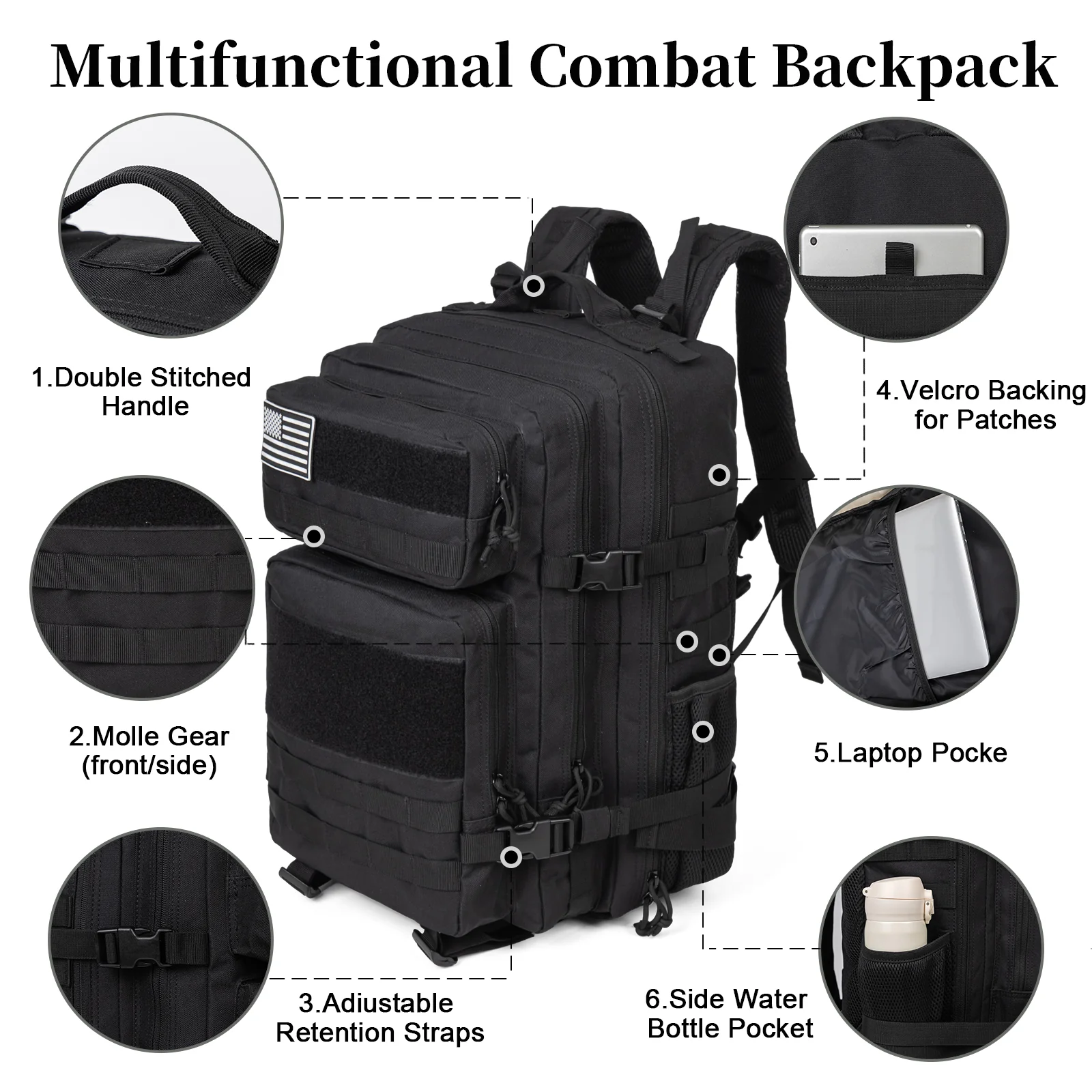 Mochila Tática Militar de 60L  - Travel Accessories Men avaliação e preço