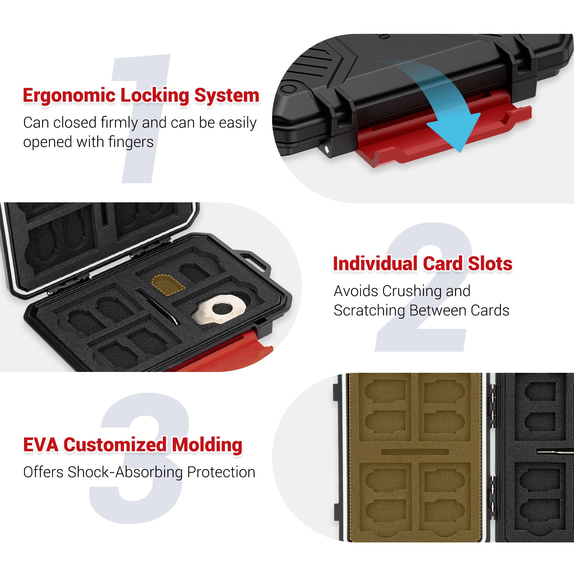 Estojo à prova d'água para 18  - Sim Card Holder Case avaliação e preço