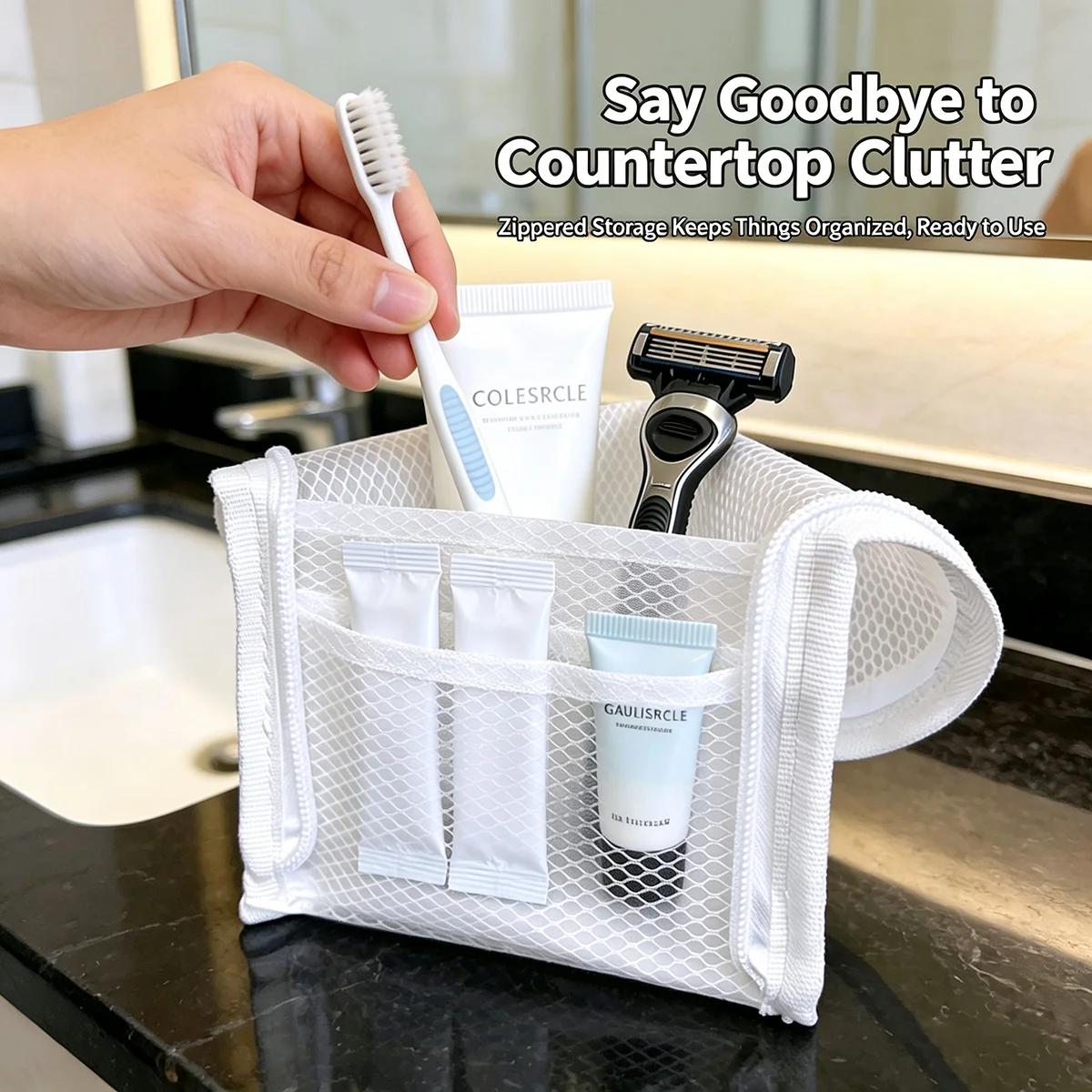 Necessaire de viagem em tela r - Travel Accessories Toiletries avaliação e preço