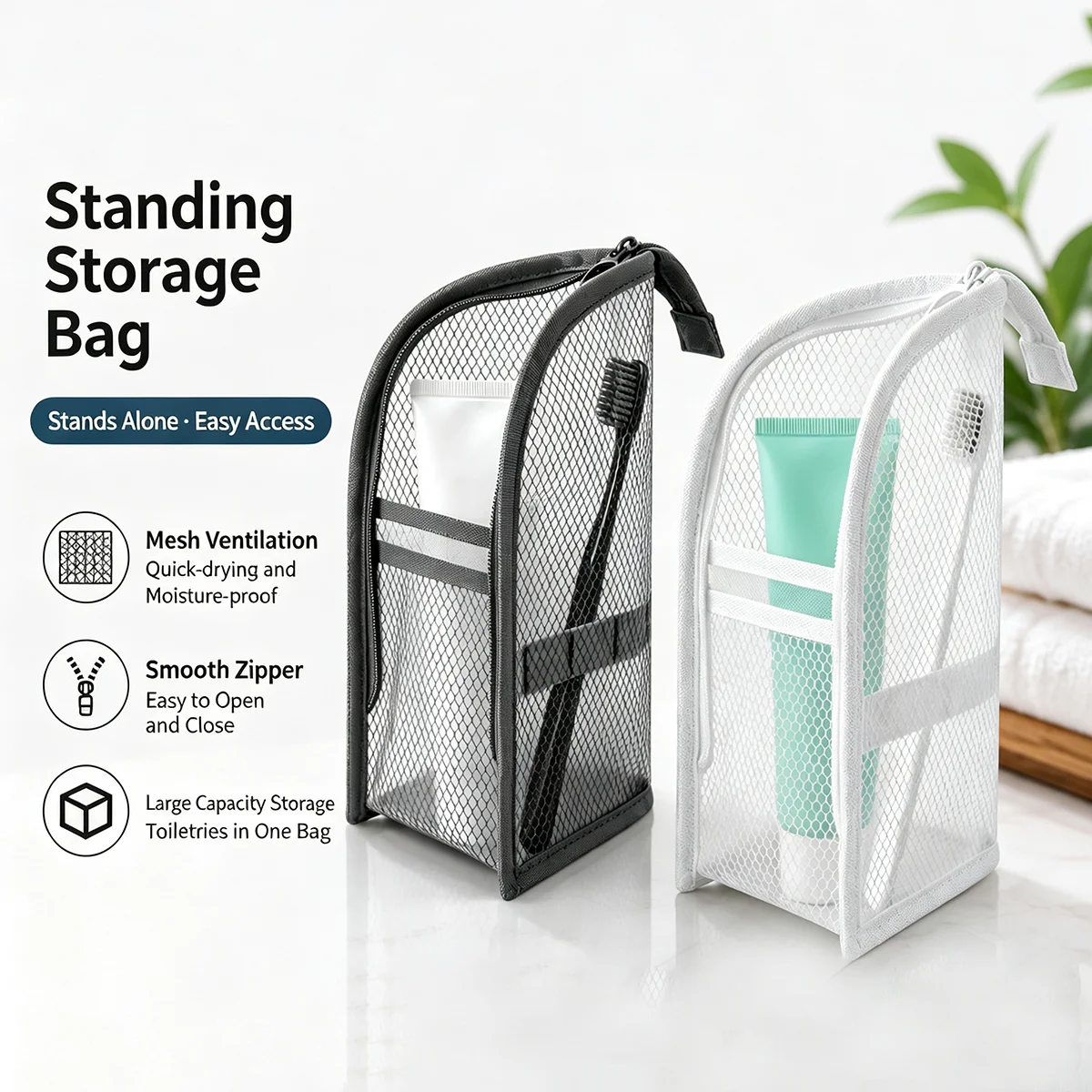Necessaire de viagem em tela r - Travel Accessories Toiletries avaliação e preço