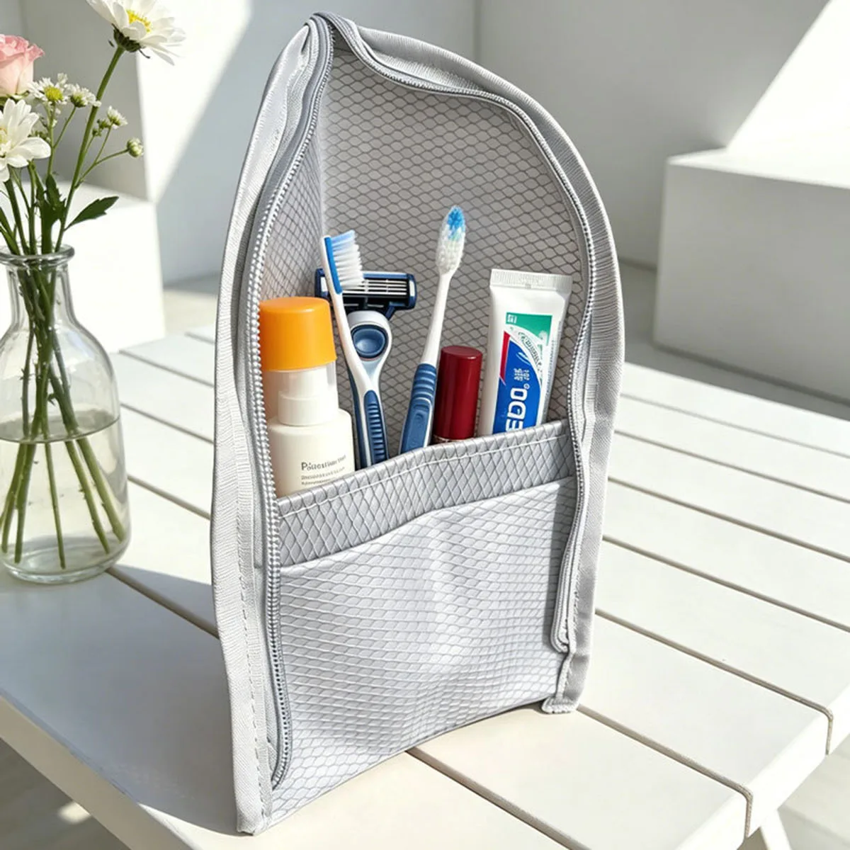 Necessaire de viagem em tela r - Travel Accessories Toiletries avaliação e preço