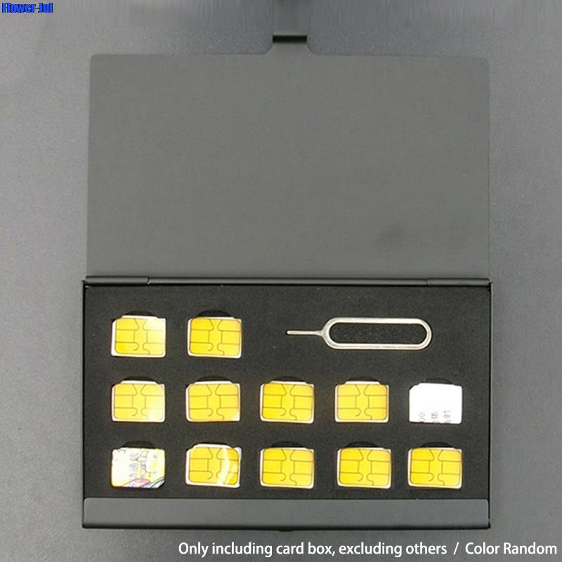 12 slots- nano + 1 slot-card-p - Sim Card Holder Case avaliação e preço