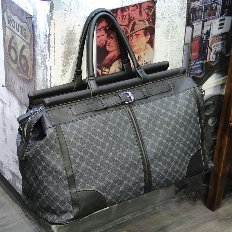 Moda xadrez saco de viagem mas - Travel Accessories Logo avaliação e preço