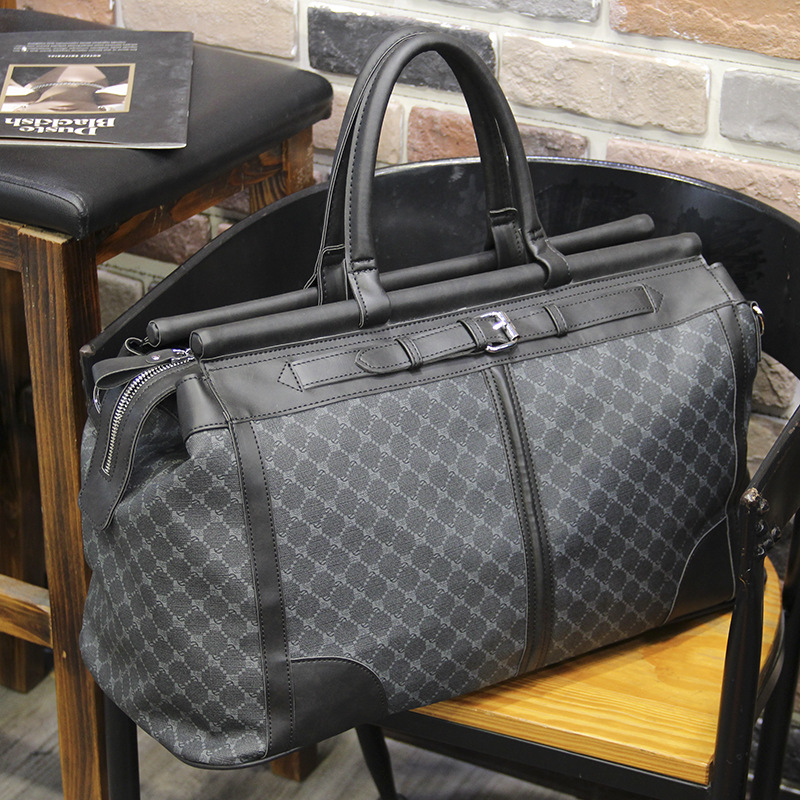 Moda xadrez saco de viagem mas - Travel Accessories Logo avaliação e preço
