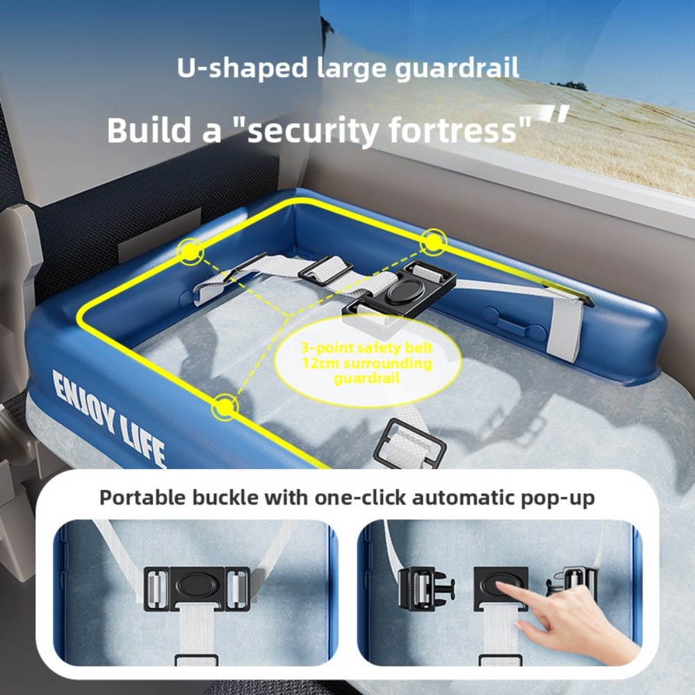 Cama de avião inflável para cr - Car Seat Travel Bag avaliação e preço