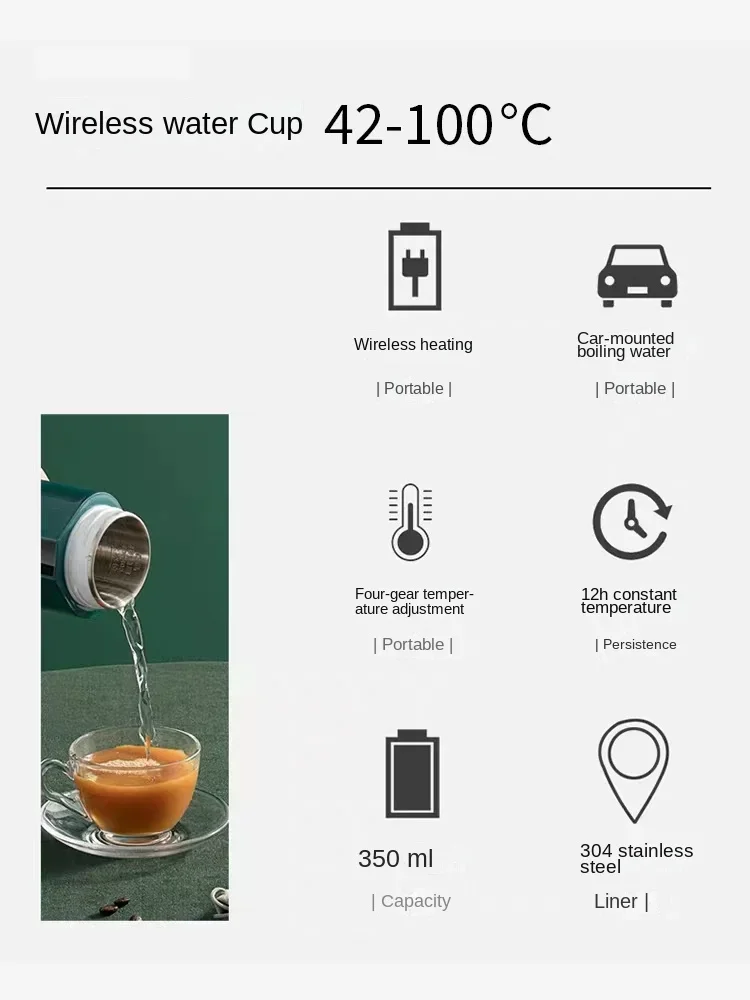 Chaleira elétrica sem fio alem - Portable Travel Kettle avaliação e preço