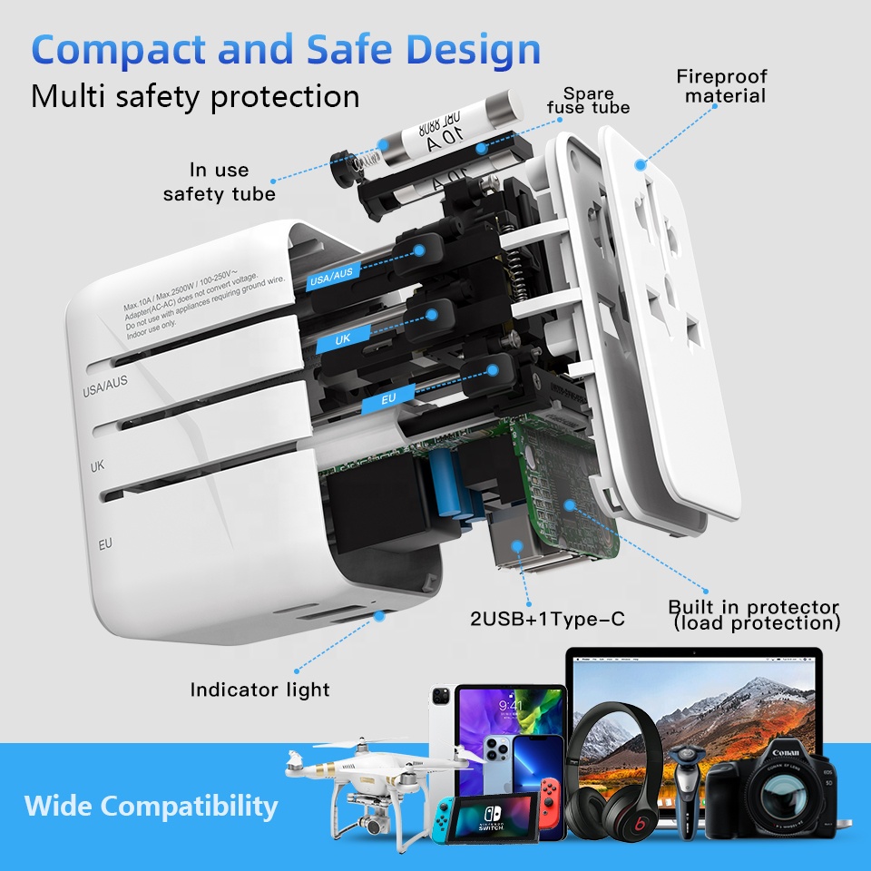 Carregador Tipo C GaN 20W Adap - Travel Adapter Universal avaliação e preço