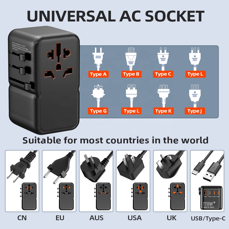 Carregador Internacional USB P - Travel Adapter Universal avaliação e preço