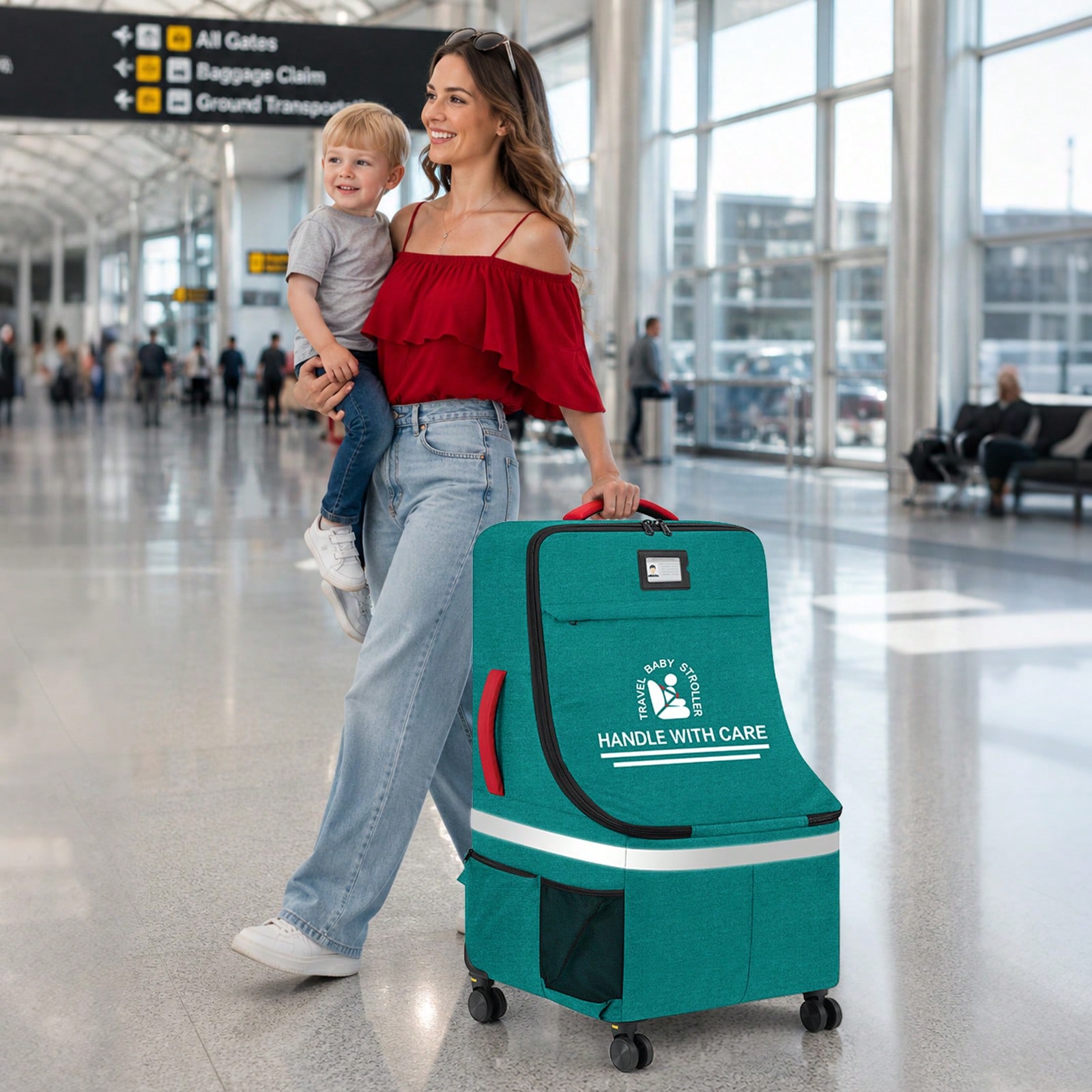 Bolsa de Viagem Acolchoada par - Car Seat Travel Bag avaliação e preço