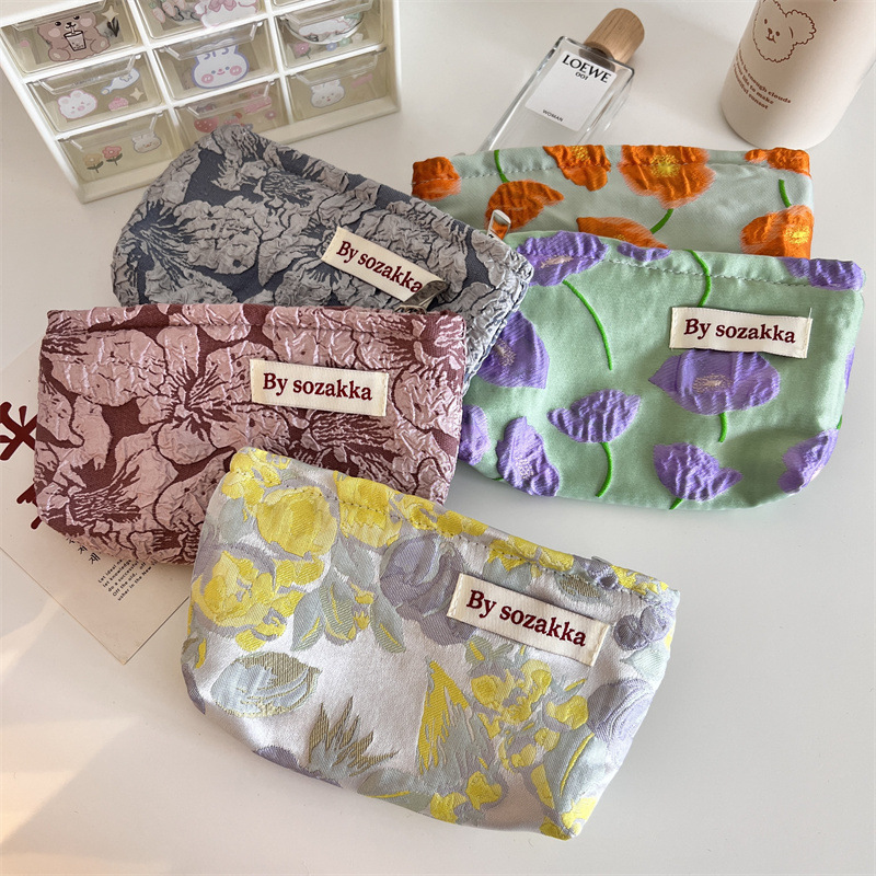 Flores em relevo francês Viage - Travel Accessories Pouch For Women avaliação e preço