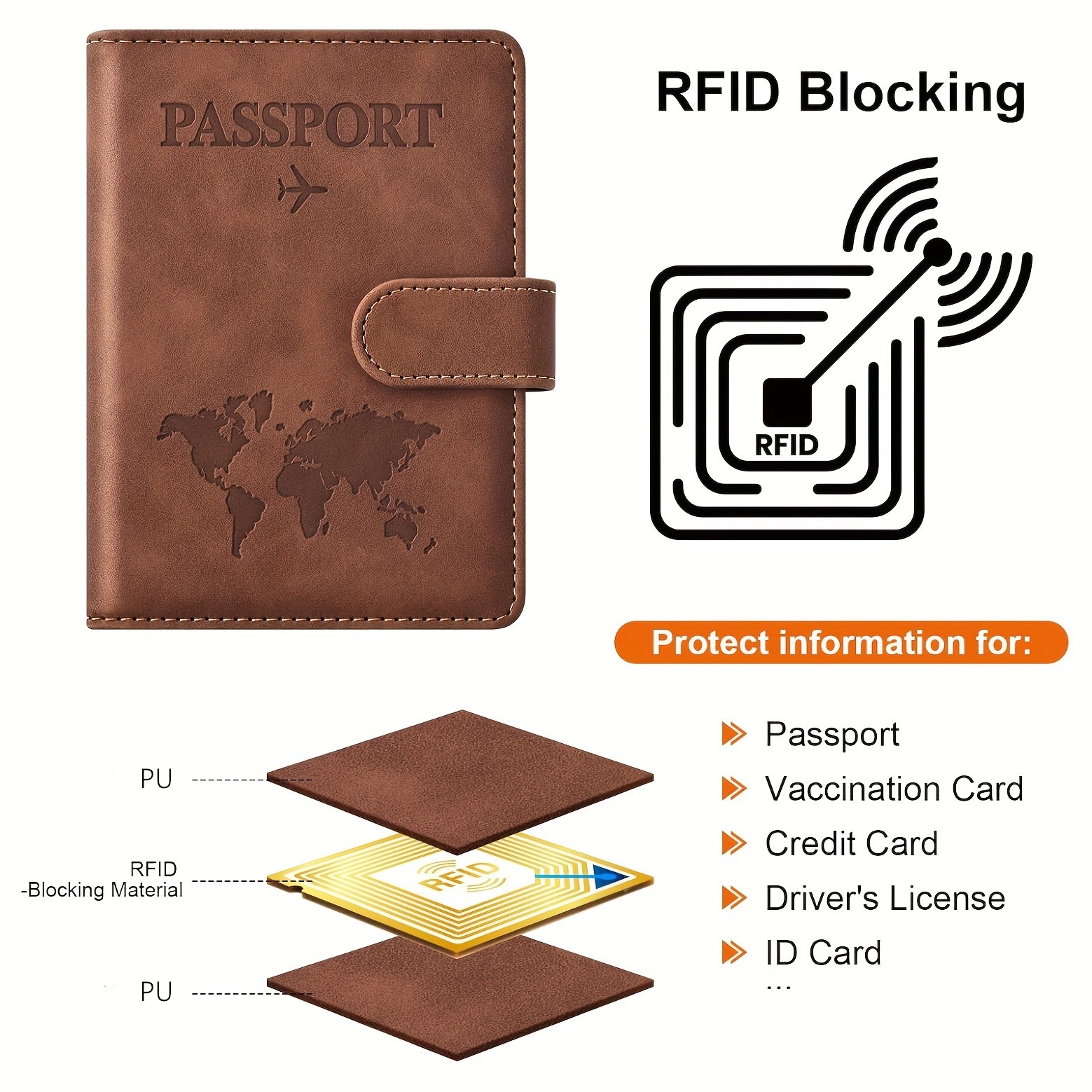 Porta-passaporte, capa para pa - Passport Holder Rfid avaliação e preço