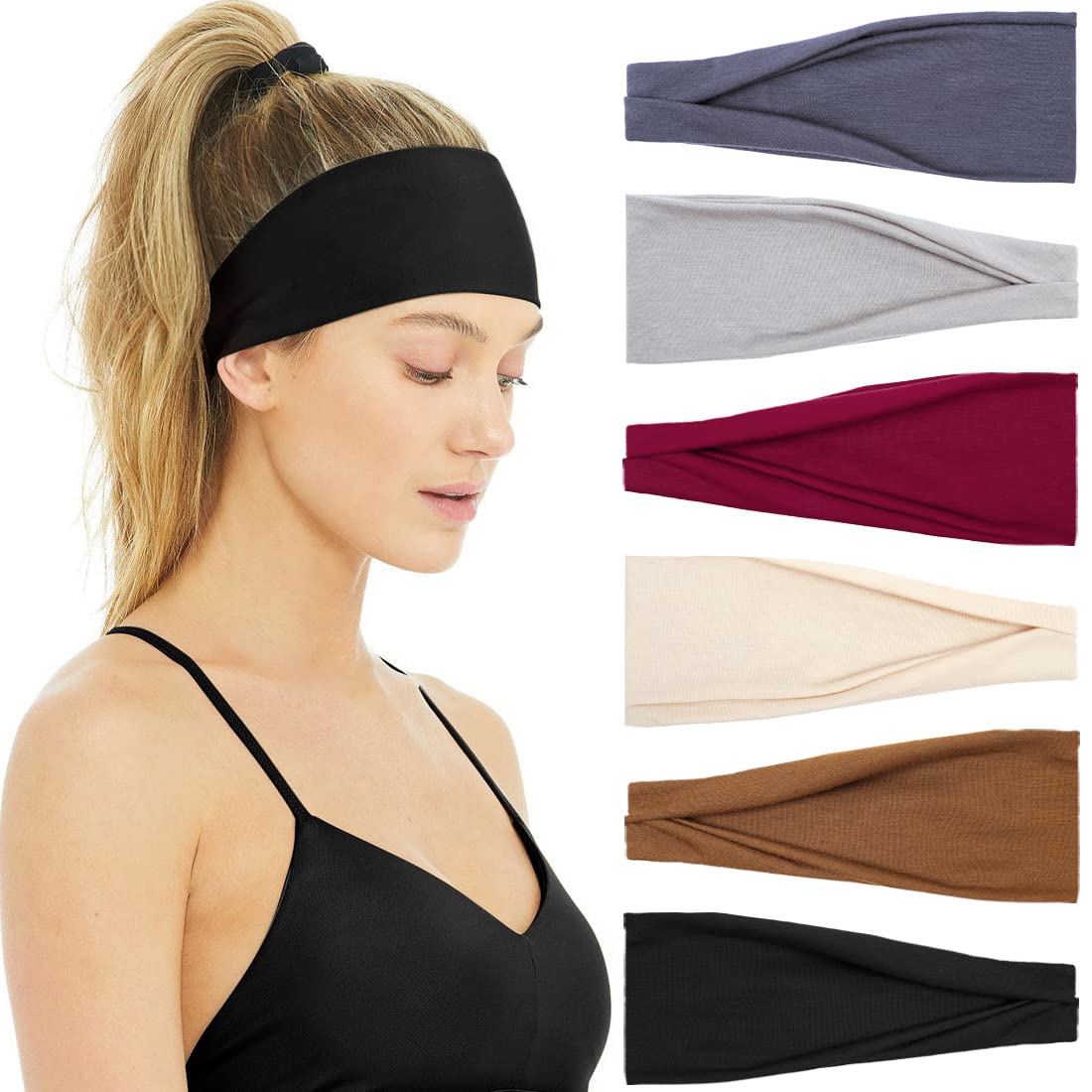 Soft Stretchy Headbands para M - Travel Yoga Accessories avaliação e preço