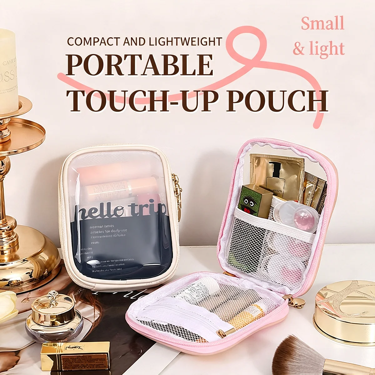 Bolsa de Maquiagem Transparent - Travel Accessories Toiletries avaliação e preço