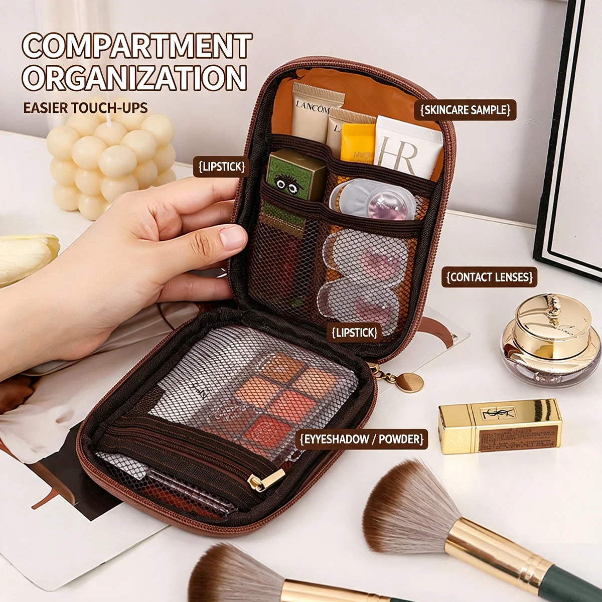 Bolsa de Maquiagem Transparent - Travel Accessories Toiletries avaliação e preço
