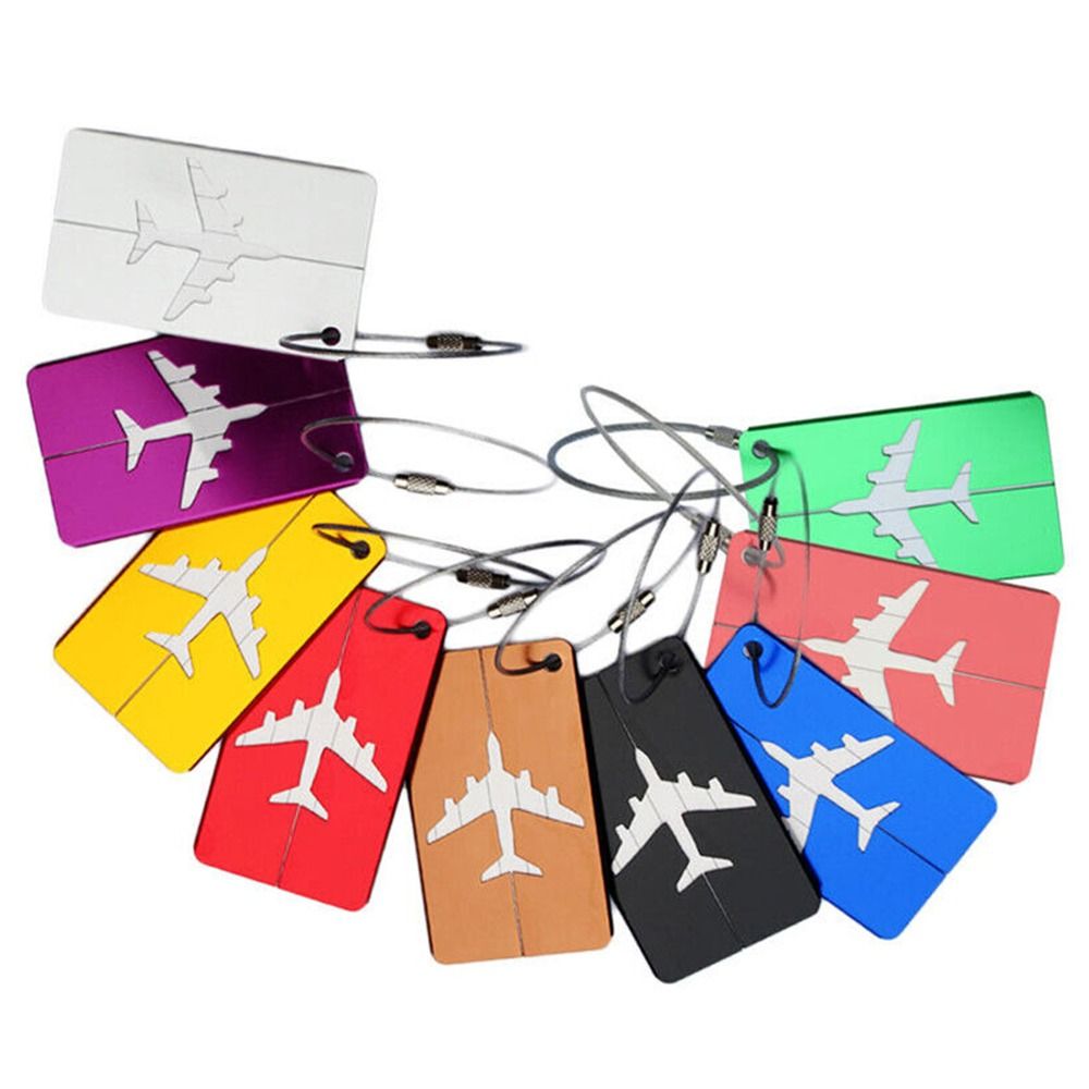 Alumínio Bagagem Tags com Cord - Travel Accessories List avaliação e preço