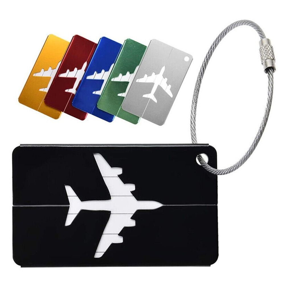 Alumínio Bagagem Tags com Cord - Travel Accessories List avaliação e preço