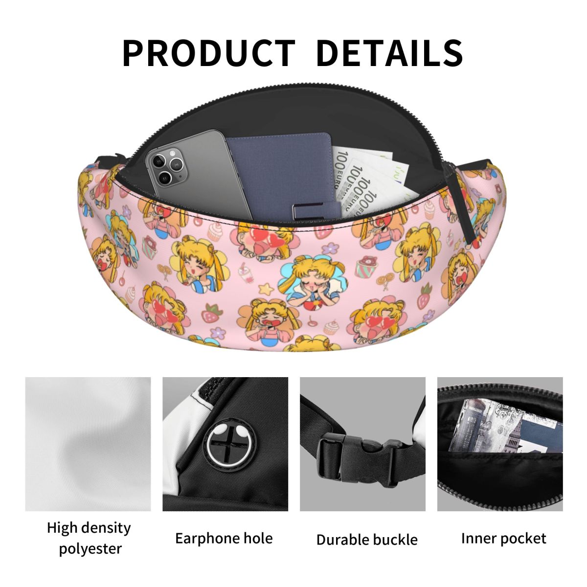 Bolsa de Cintura Personalizada - Travel Accessories Pouch For Women avaliação e preço