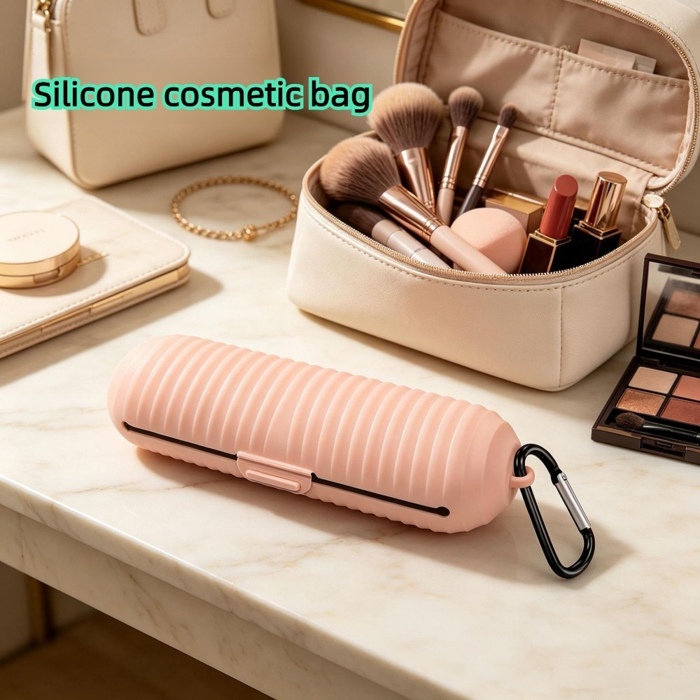 Estojo portátil de silicone pa - Travel Accessories Organizer Case avaliação e preço