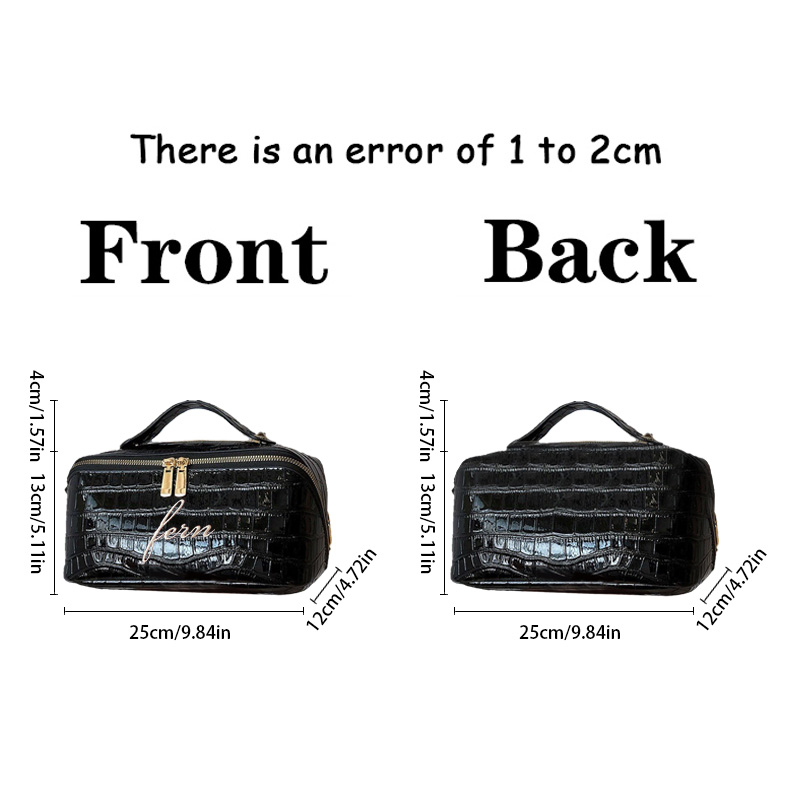 Bolsa de Maquiagem Croc Bordad - Travel Accessories Gift Ideas avaliação e preço