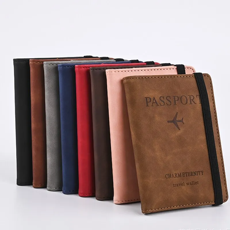PU Leather Hand Carry Carteira - Passport Holder Rfid avaliação e preço